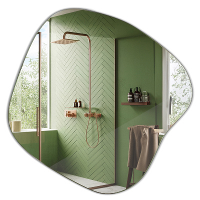 Lustro niesymetryczne w kształcie plamy 58x59 cm