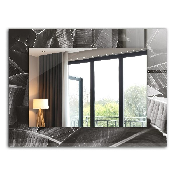 Lustro dekoracyjne prostokątne Liście bananowca