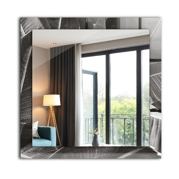 Lustro dekoracyjne prostokątne Liście bananowca