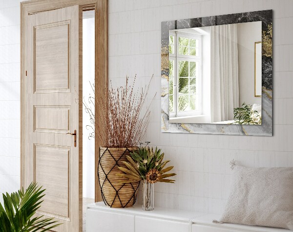 Lustro z nadrukiem dekoracyjne prostokątne Abstrakcyjny marmur z żyłkami