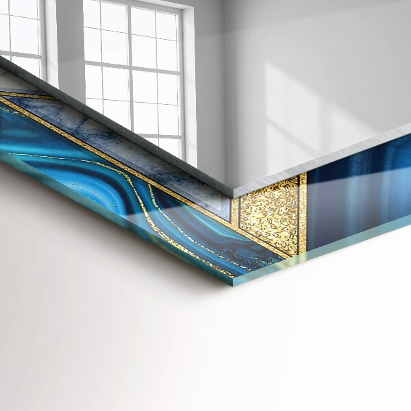 Lustro dekoracyjne prostokątne Abstrakcyjna mozaika geometryczna