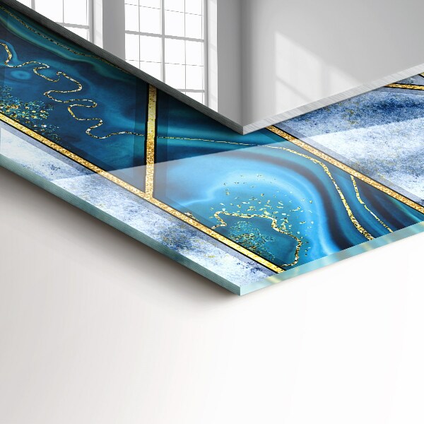 Lustro dekoracyjne prostokątne Abstrakcyjna mozaika geometryczna