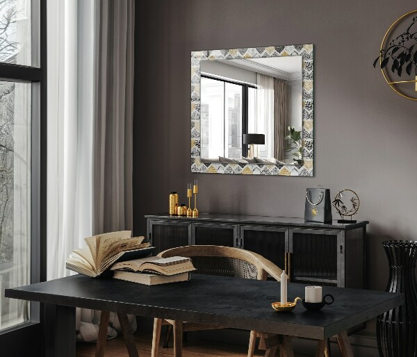 Lustro z nadrukiem prostokątne Kolorowe serca