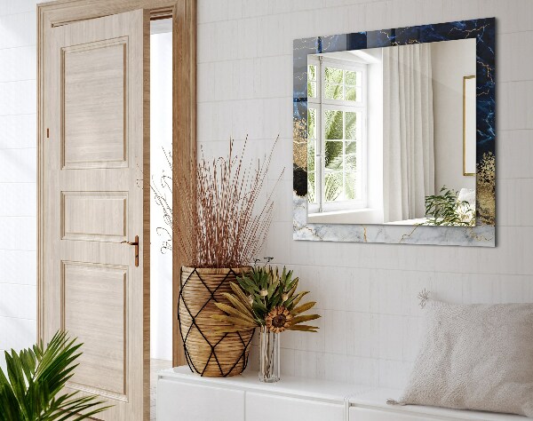 Lustro ścienne dekoracyjne prostokątne Abstrakcyjny marmur