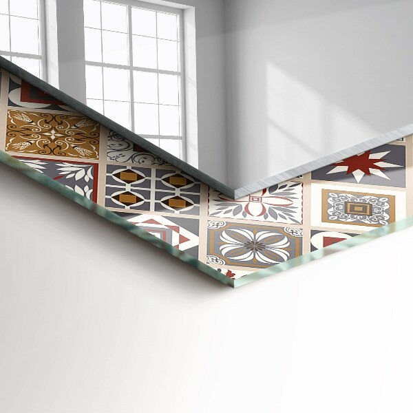 Lustro dekoracyjne prostokątne Kolorowa mozaika