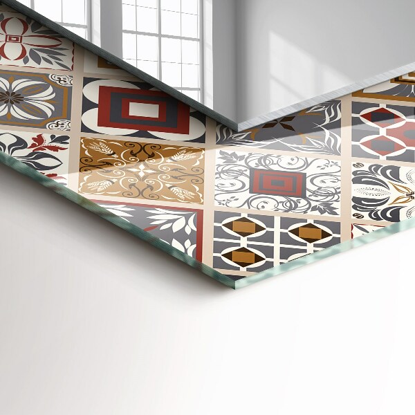 Lustro dekoracyjne prostokątne Kolorowa mozaika