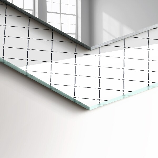 Lustro ścienne dekoracyjne prostokątne Szachownica