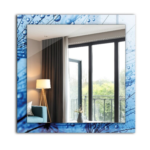 Lustro dekoracyjne prostokątne Kropelki wody na wentylatorach