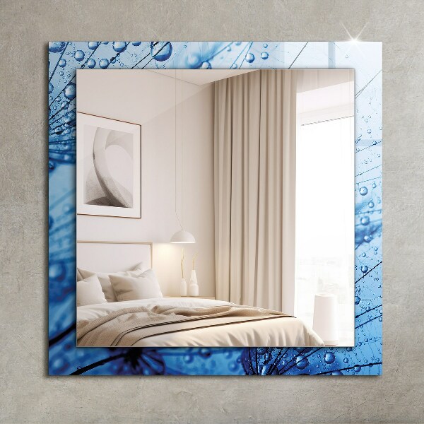 Lustro dekoracyjne prostokątne Kropelki wody na wentylatorach