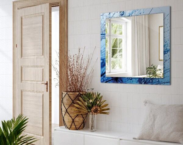 Lustro dekoracyjne prostokątne Kropelki wody na wentylatorach