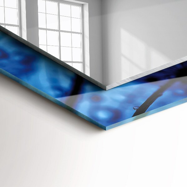 Lustro dekoracyjne prostokątne Kropelki wody na wentylatorach