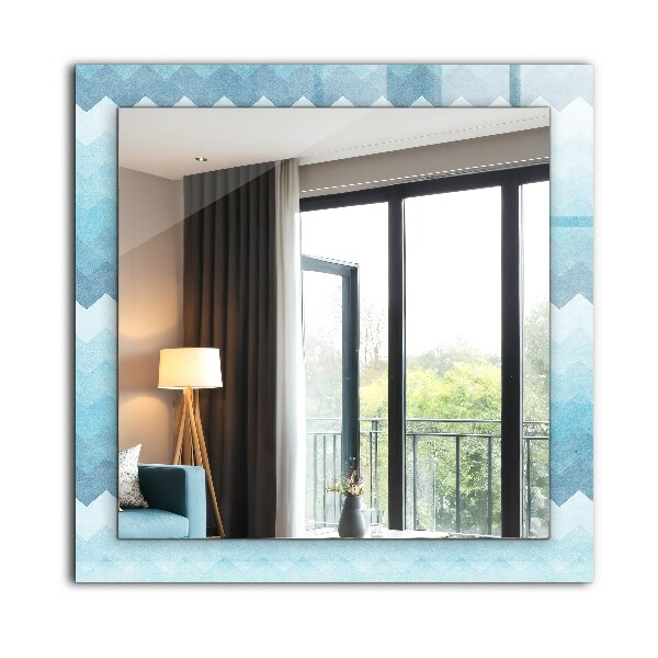 Lustro dekoracyjne prostokątne Gradientowy wzór zygzakowy