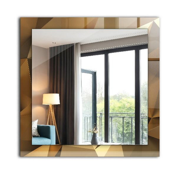 Lustro ścienne dekoracyjne prostokątne Geometryczne kształty