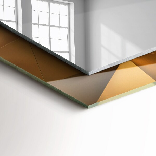 Lustro ścienne dekoracyjne prostokątne Geometryczne kształty