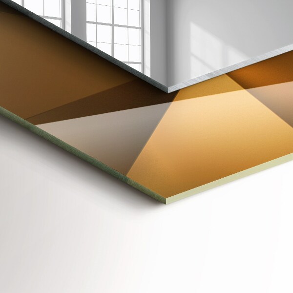 Lustro ścienne dekoracyjne prostokątne Geometryczne kształty