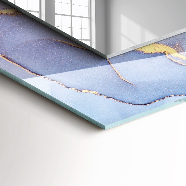 Lustro ramka z nadrukiem prostokątne Akwarela abstrakcyjna sztuka