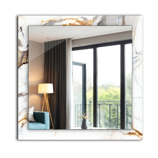 Lustro dekoracyjne prostokątne Marmur z żyłkami