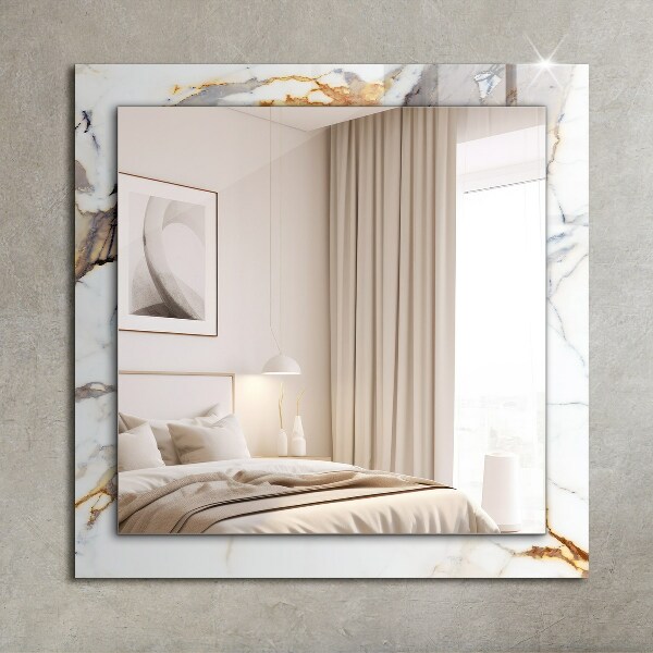 Lustro dekoracyjne prostokątne Marmur z żyłkami