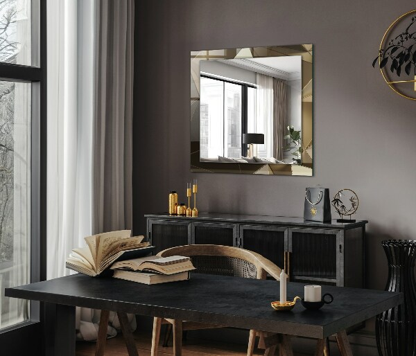 Lustro ścienne dekoracyjne prostokątne Geometryczne kształty