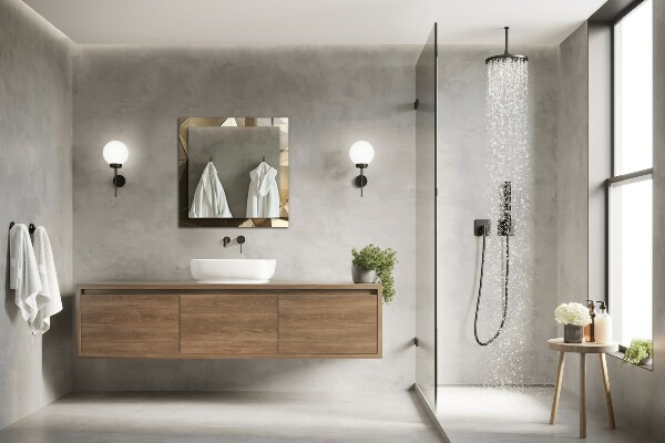 Lustro ścienne dekoracyjne prostokątne Geometryczne kształty