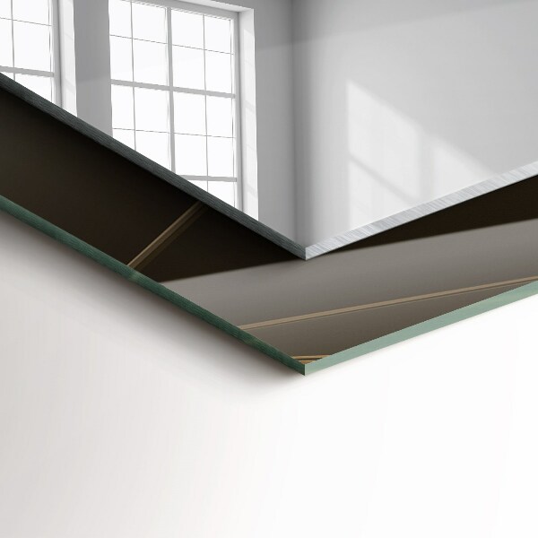 Lustro ścienne dekoracyjne prostokątne Geometryczne kształty