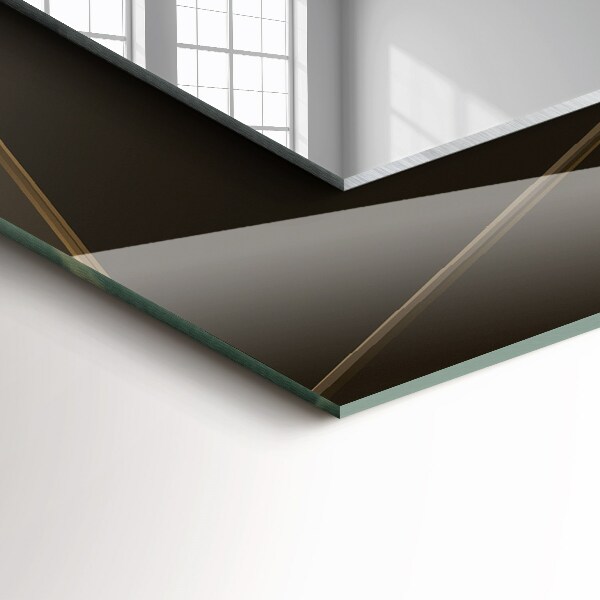 Lustro ścienne dekoracyjne prostokątne Geometryczne kształty