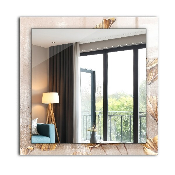 Lustro z nadrukiem prostokątne Kwiaty w stylu vintage