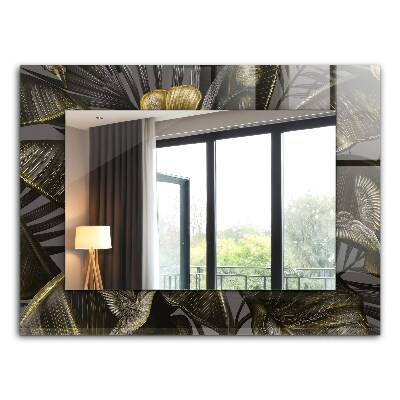 Lustro dekoracyjne prostokątne Kwiaty i kolibry