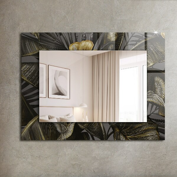 Lustro dekoracyjne prostokątne Kwiaty i kolibry