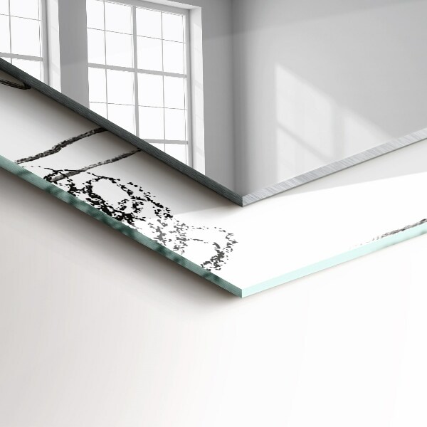 Lustro z nadrukiem prostokątne Nowoczesne abstrakcyjne szablony