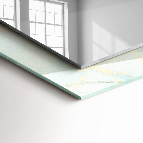 Lustro ramka z nadrukiem prostokątne Abstrakcyjna akwarela