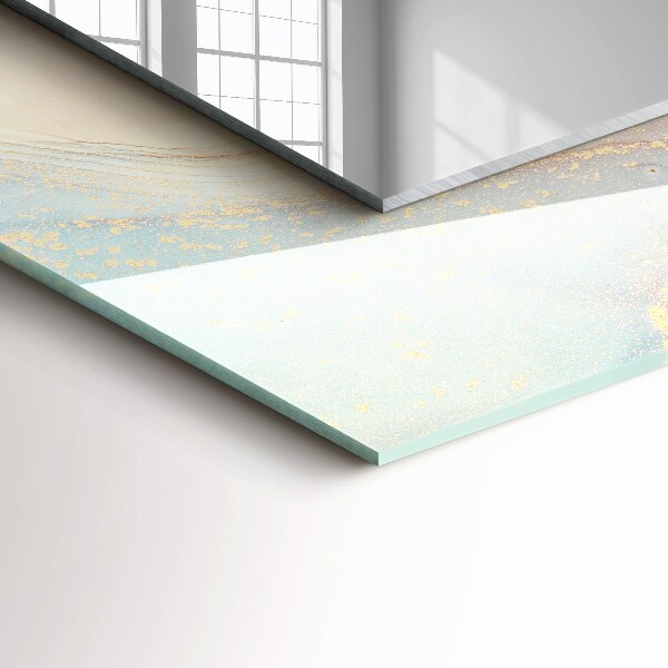 Lustro ramka z nadrukiem prostokątne Abstrakcyjna akwarela