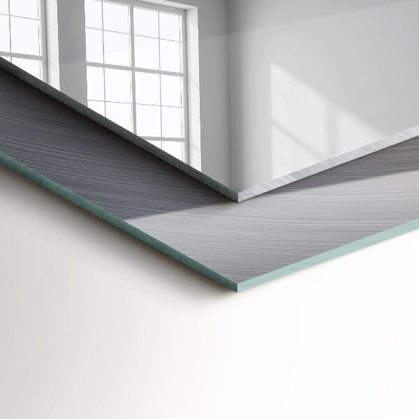 Lustro z nadrukiem dekoracyjne prostokątne Okrągła metaliczna powierzchnia