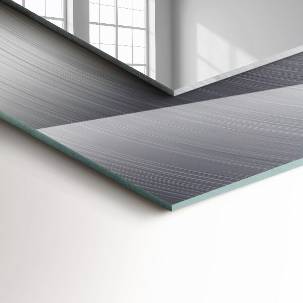 Lustro z nadrukiem dekoracyjne prostokątne Okrągła metaliczna powierzchnia