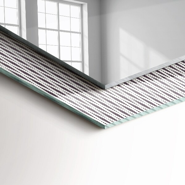 Lustro ścienne dekoracyjne prostokątne Motyw tkaniny