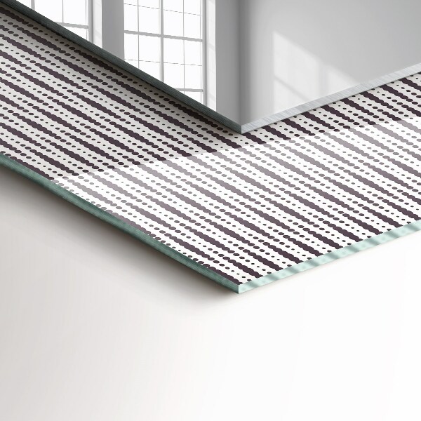 Lustro ścienne dekoracyjne prostokątne Motyw tkaniny