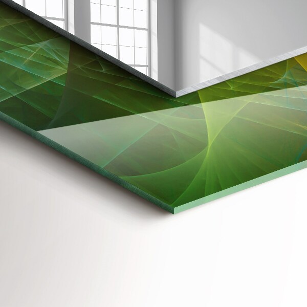 Lustro z drukowaną ramką prostokątne Kolorowa abstrakcyjna spirala