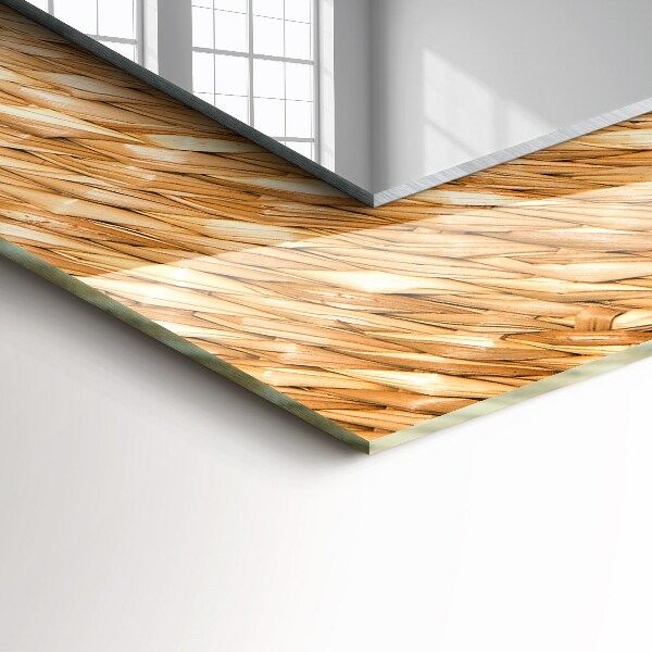 Lustro ścienne dekoracyjne prostokątne Warkocz