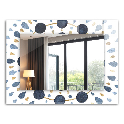 Lustro ramka z nadrukiem prostokątne Abstrakcyjny wzór mandali