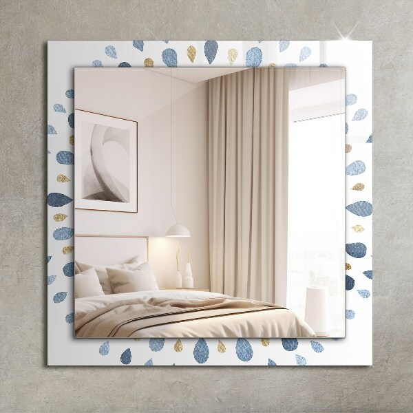 Lustro ramka z nadrukiem prostokątne Abstrakcyjny wzór mandali