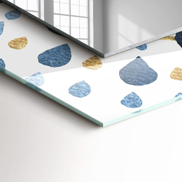 Lustro ramka z nadrukiem prostokątne Abstrakcyjny wzór mandali