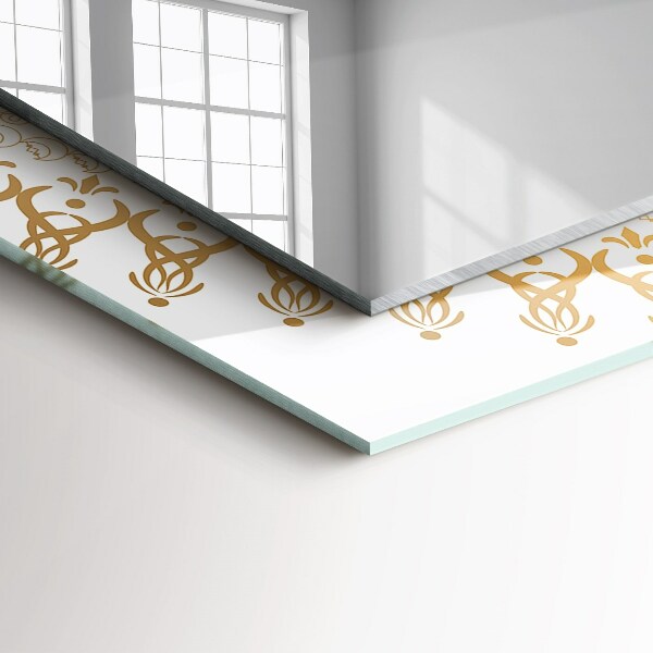 Lustro dekoracyjne prostokątne Wzór mandali