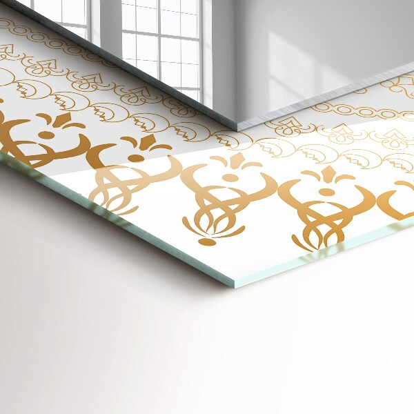 Lustro dekoracyjne prostokątne Wzór mandali