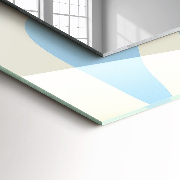 Lustro dekoracyjne prostokątne Abstrakcyjne motywy faliste