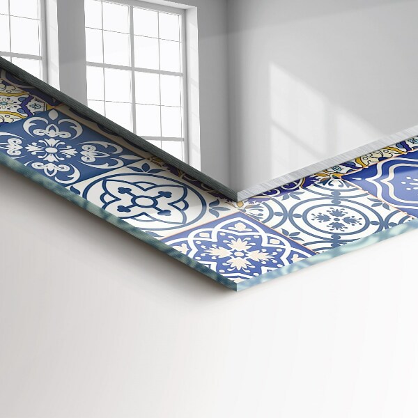 Lustro ścienne dekoracyjne prostokątne Kolorowe mozaiki