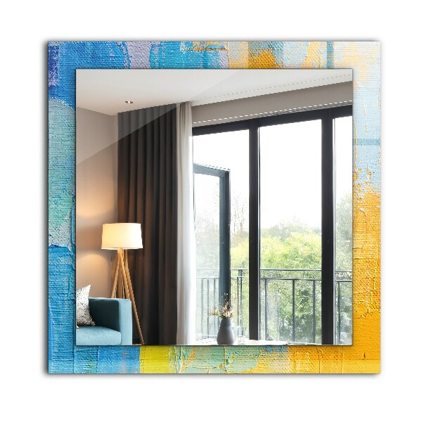 Lustro z nadrukiem dekoracyjne prostokątne Abstrakcyjny obraz olejny