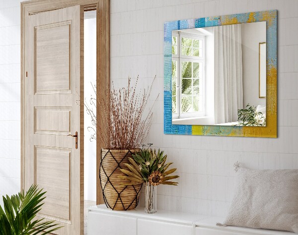 Lustro z nadrukiem dekoracyjne prostokątne Abstrakcyjny obraz olejny