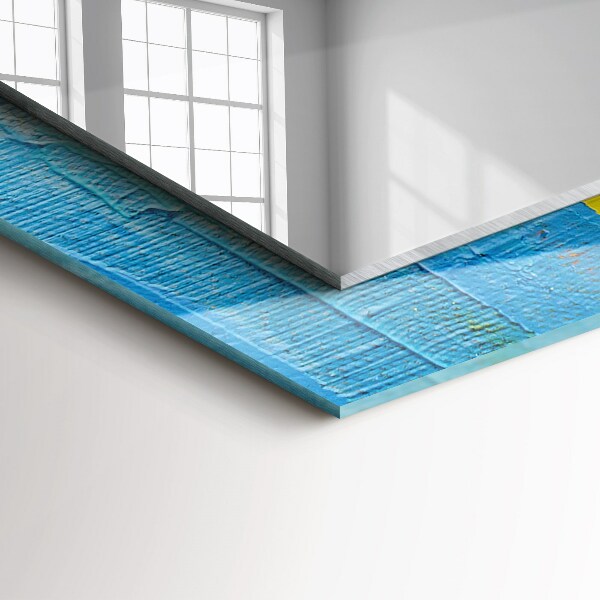 Lustro z nadrukiem dekoracyjne prostokątne Abstrakcyjny obraz olejny