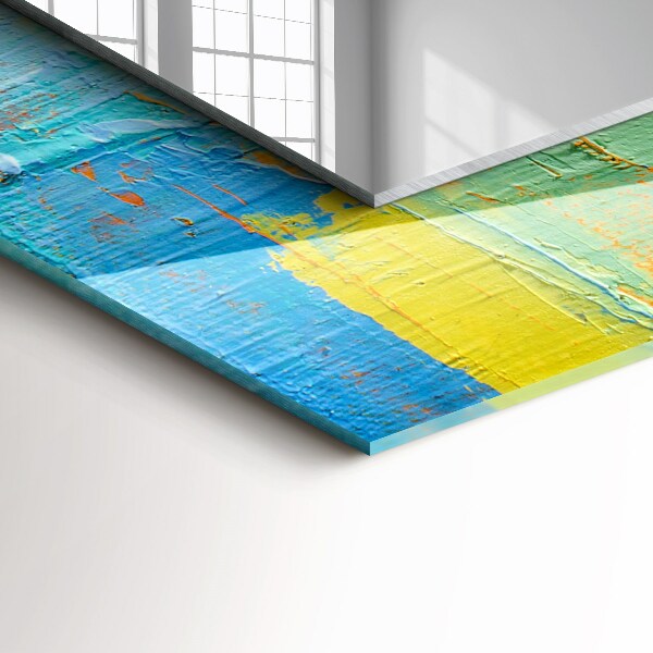 Lustro z nadrukiem dekoracyjne prostokątne Abstrakcyjny obraz olejny