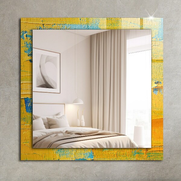 Lustro ścienne dekoracyjne prostokątne Abstrakcyjny obraz olejny